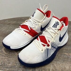 Nike Kyrie Flytrap AA7071-146 White Red Blue Basketball Shoes Men’s Size 9.5